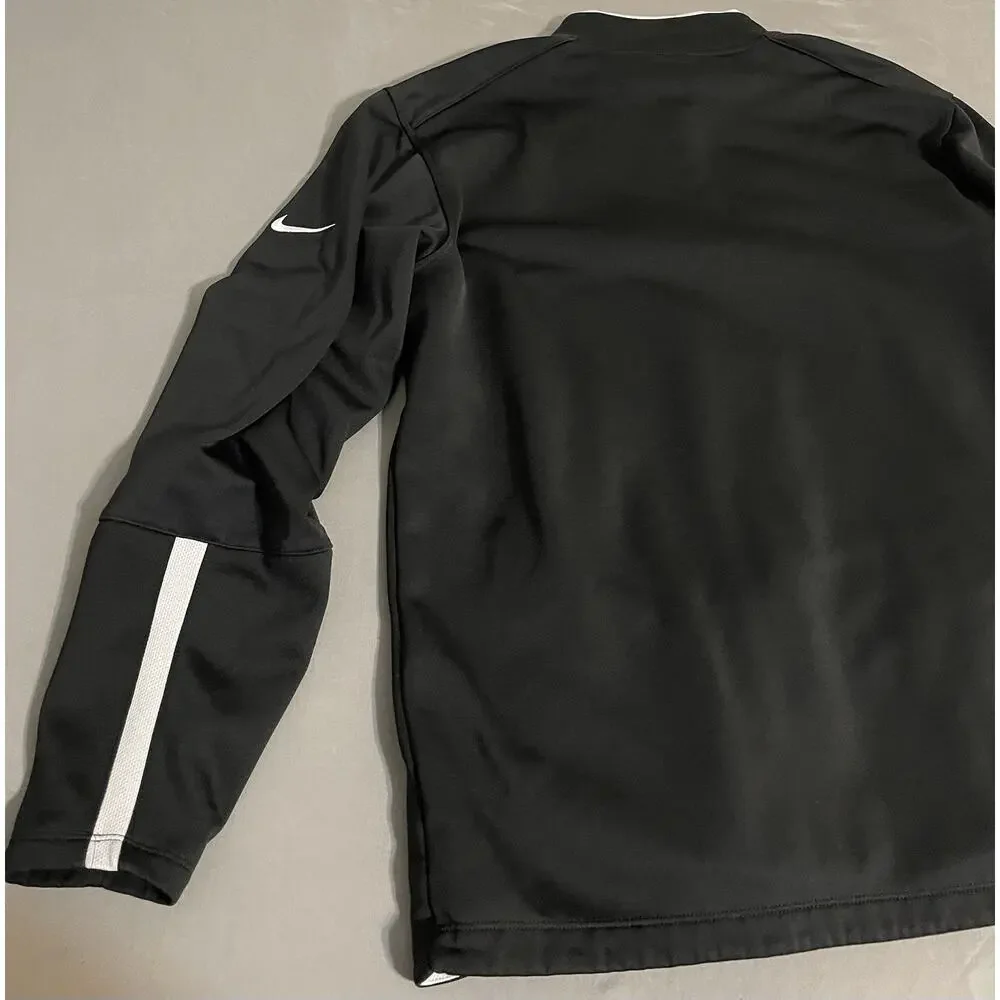 Nike Golf Therma-FIT 1/4 Zip Pullover Black White Men’s Large Excellent
